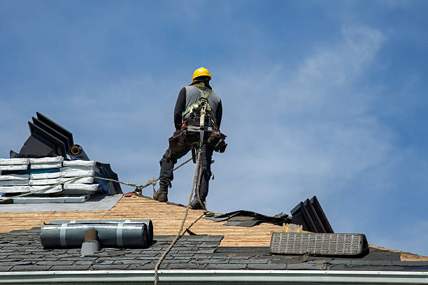Professional Gutter Installation technician working in Covina, CA